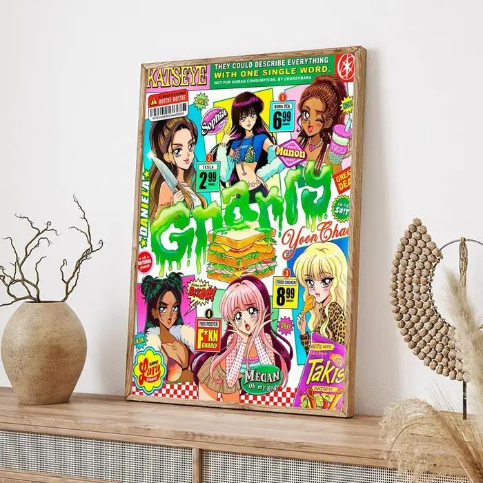 Affiche de groupe de musique chaud K-KATSEYE