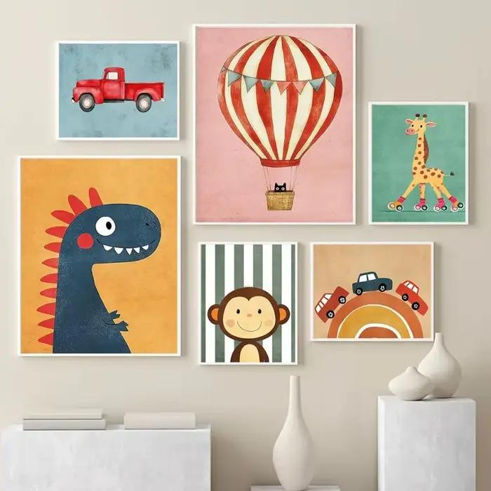 Affiches d'animaux drôles imprimées
