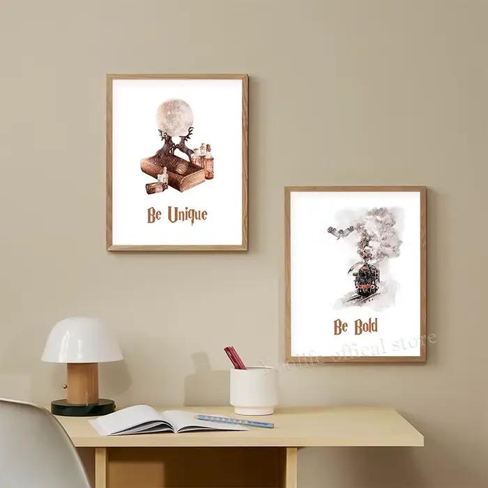 Affiches de sorciers, impressions de livres magiques
