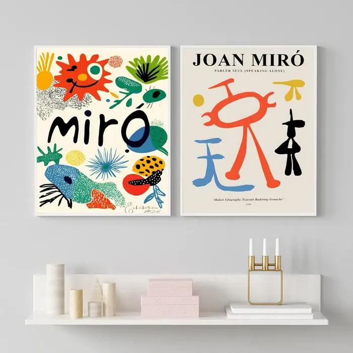 Affiche d'art populaire Jjoan Miro