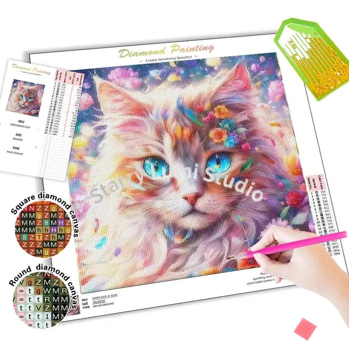 Peinture Diamant Nouveauté Animaux 5D Kits de Mosaïque