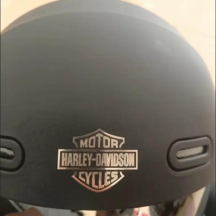 Autocollant décoratif personnalisé 3D crâne rétro pour moto Harley Davidson, 5/10 pièces, emblème pour réservoir et casque, accessoire neuf