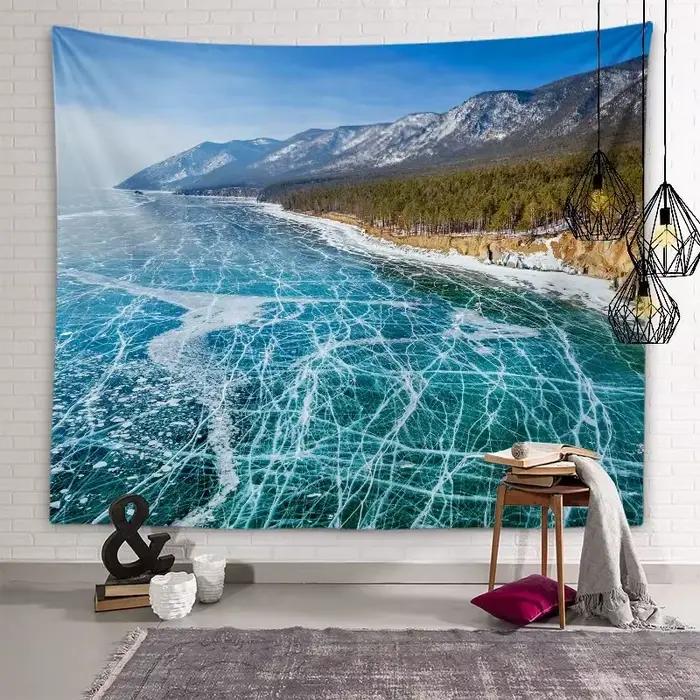 Tapisserie décorative esthétique de paysage naturel