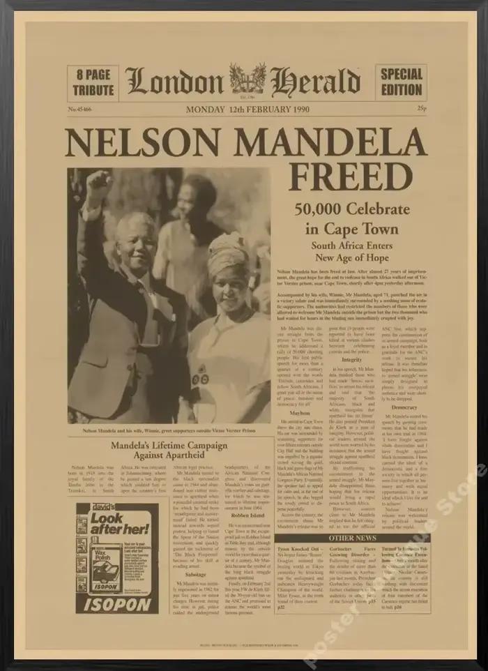 Affiche de journal du New York Times, rétro, vintage, en toile, série, 03/News