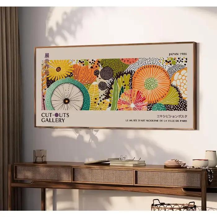 Affiche d'art abstrait inspirée du Bauhaus