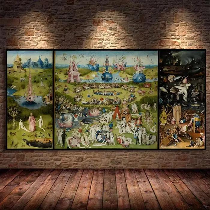 Hieronymus Bosch-Affiche de Peinture sur Toile