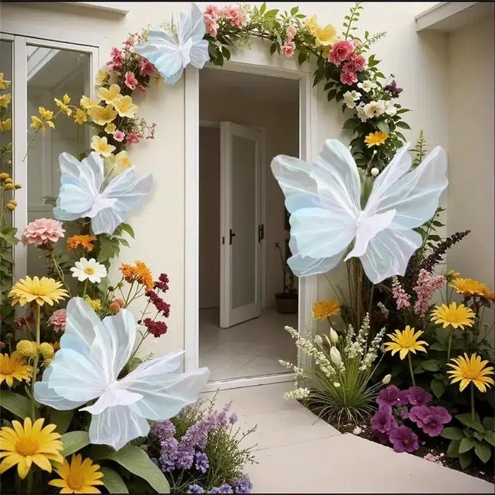 Papillon artificiel de décoration murale 3D