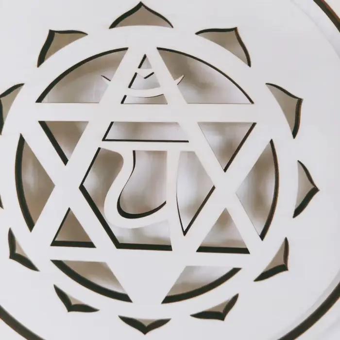Yoga 7 Chakras bouddhiste Lotus Metatron hexagramme pendentif en bois tapisserie Ojibwe capteur de rêves sorcellerie tenture murale décor