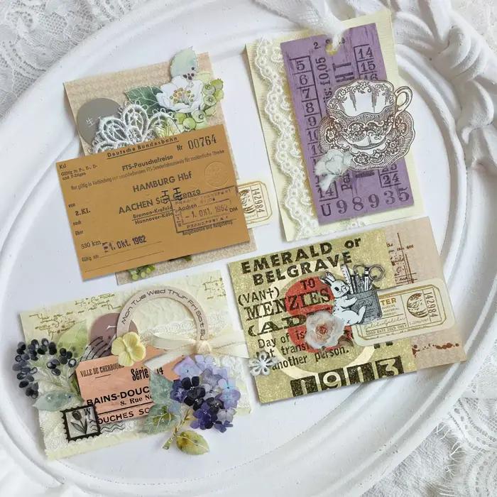 Autocollants à en-tête Vintage esthétique