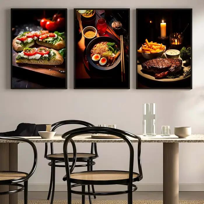 Affiche de cuisine, impression de nourriture