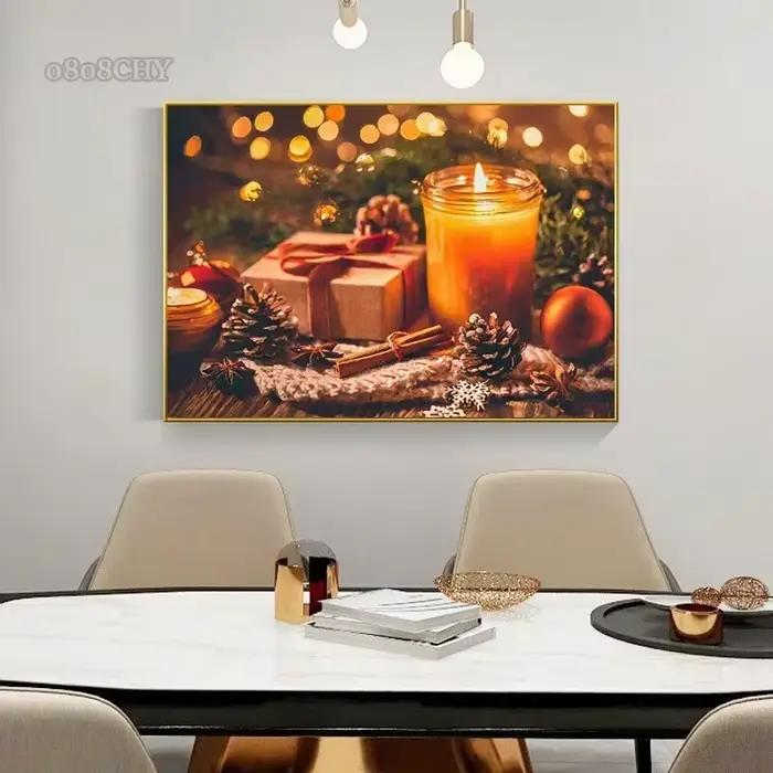 Toile d'art de décoration murale de noël
