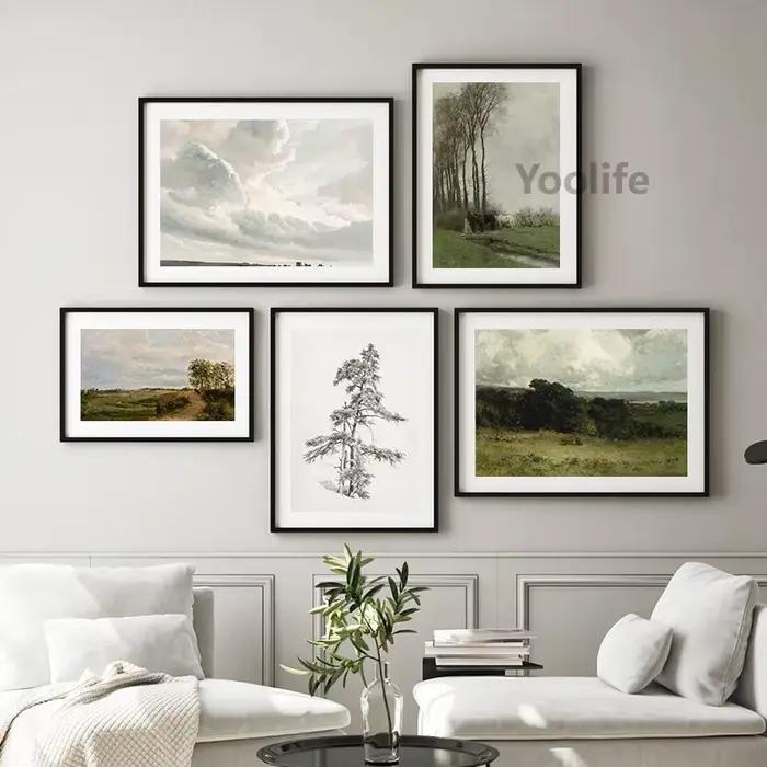 Peinture à l'huile sur toile de pays