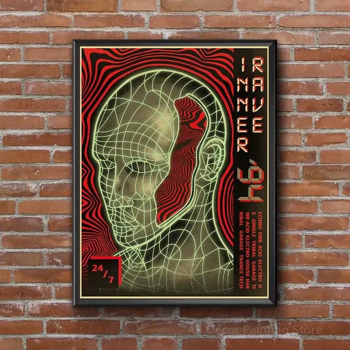 Affiche d'inspiration de conception graphique, typographie rétro, papier Kraft imprimé, image Vintage, maison, salle, café, Bar, décoration murale artistique, peinture