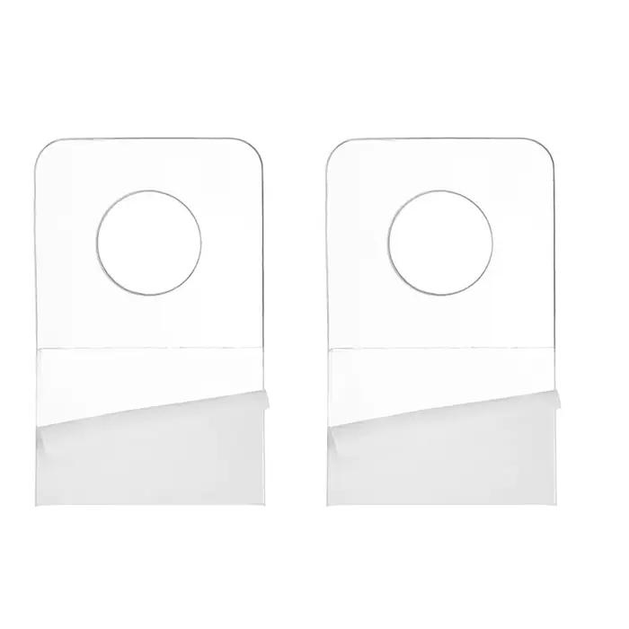 Onglets de suspension auto-adhésifs, crochets ronds pour suspendre l'étiquette, trou rond, 1x1/2 pouces, pour l'affichage de fournitures de magasin de détail, 1000 pièces