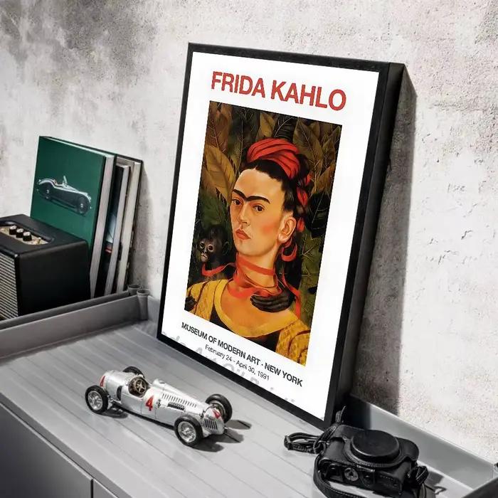 F-Frida K-Kahlo affiche imprimée A5 A4 A3 A2 décor d'art mural pour chambre bureau cadeau pour les Fans