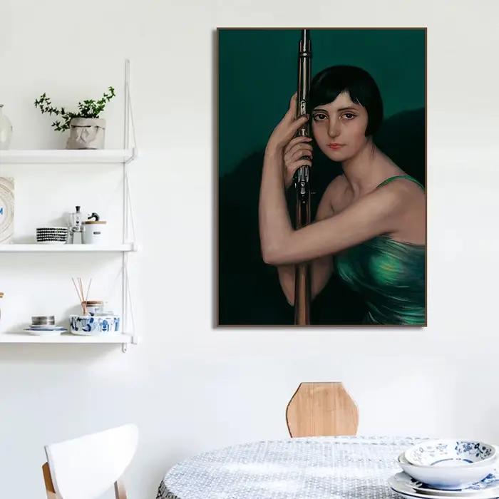 Affiche de portrait de femme de la Renaissance