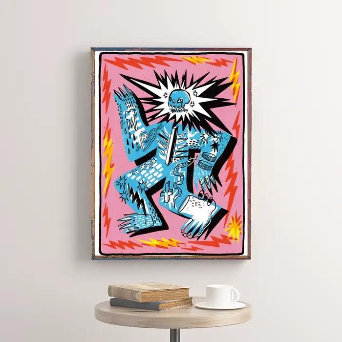 Affiche d'illustration classique abstraite