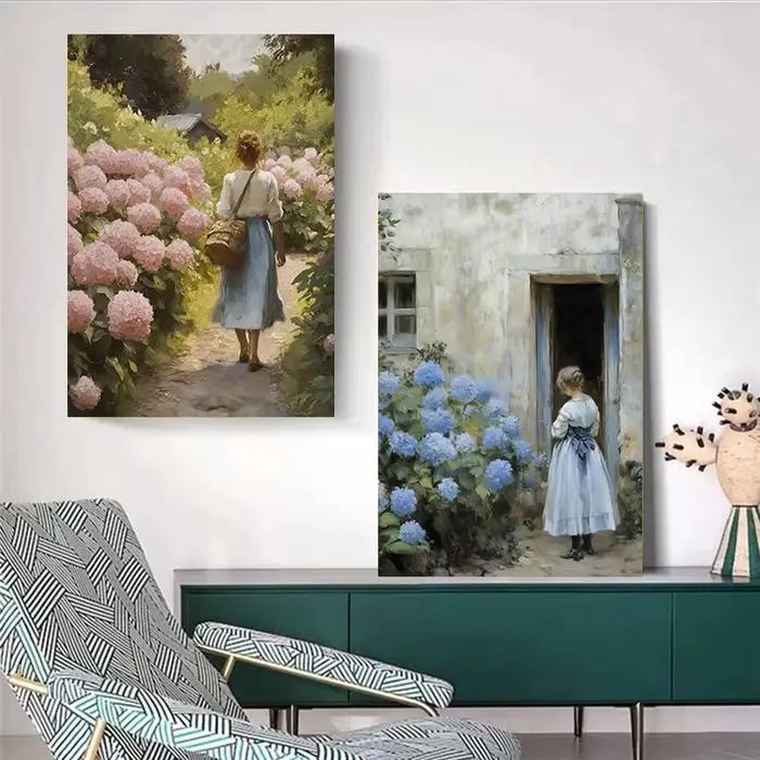Affiches florales Vintage romantiques