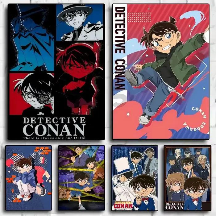 Peinture par numéros sans cadre à faire soi-même, Detective Conan, pour adultes, dessin à numéros peint à la main, coloriage, art mural, décoration de salon, 1 pièce