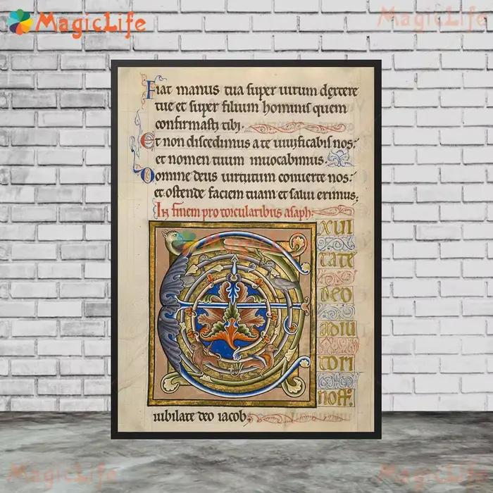 Affiches de Religion des écritures de la mythologie médiévale