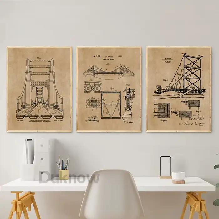 Affiches de brevet de pont