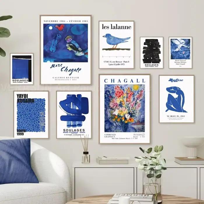 Affiches et impressions d'art mural bleu
