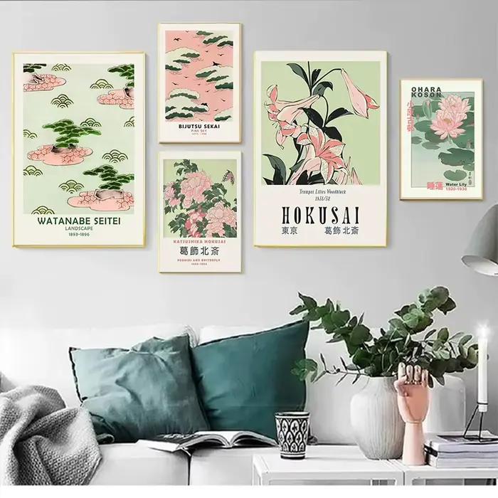 Affiche d'art japonais vintage