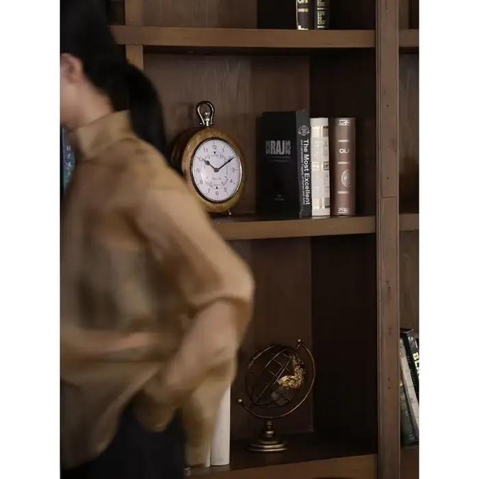 Horloge Antique en bois de manguier