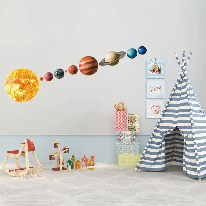 Autocollant Mural planète du système solaire 3D