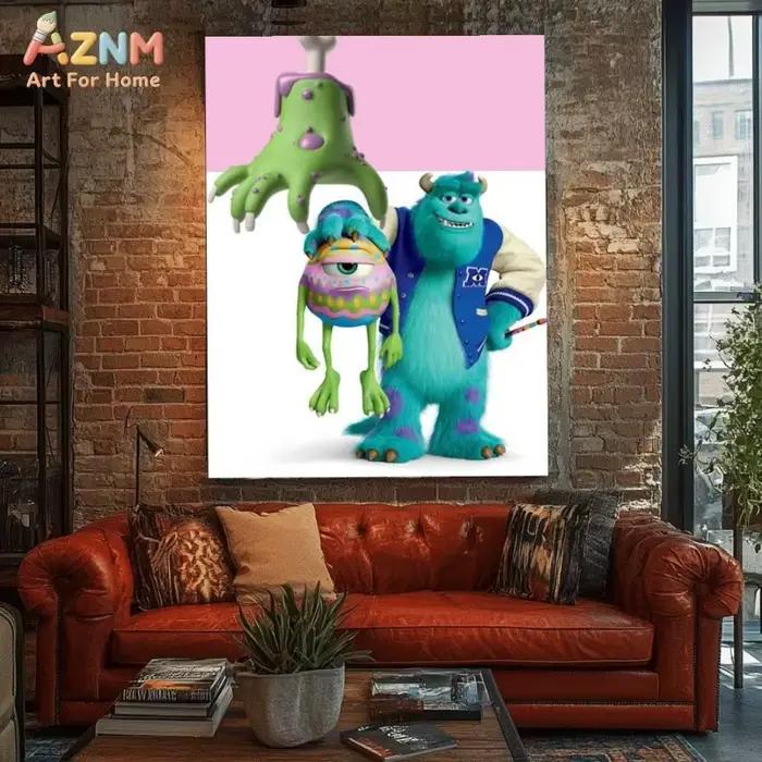 Affiche de dessin animé M-Monsters I-Inc.