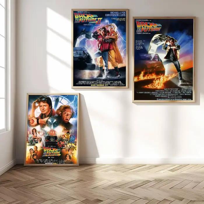 Affiche autocollante du film Retour vers le futur