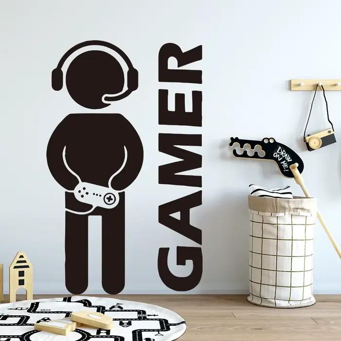 Créer Gamer autocollant Mural vinyle papier peint