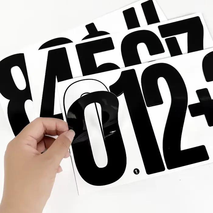 Autocollants lettres et chiffres de 15 cm (6 pouces) – Grandes