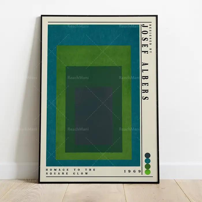 Affiche d'exposition de Josef Albers