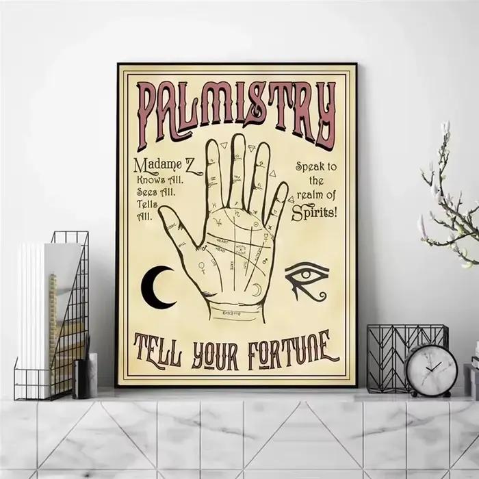 Affiche de main de palmitisme pour la décoration intérieure