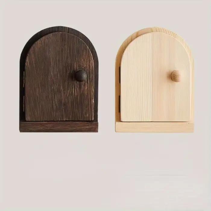 Couvercle de protection mural pour interrupteur en bois massif