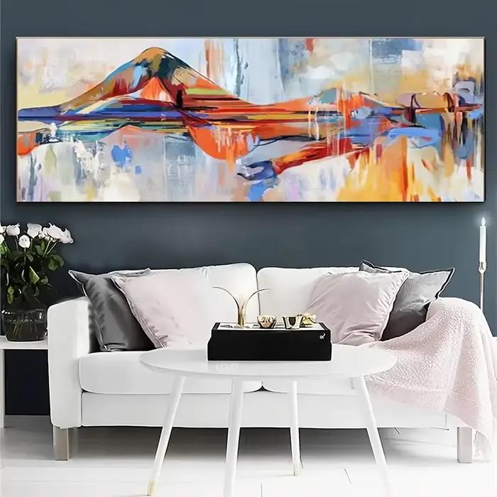 1 pièce d'impression sur toile de paysage de montagne abstrait