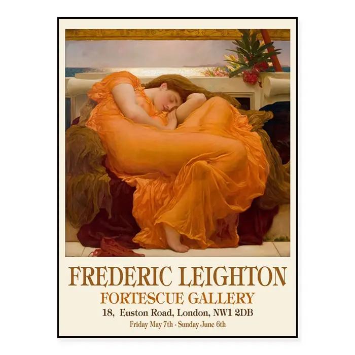 Affiche d'exposition de musée Orange, peinture Frederick Leighton