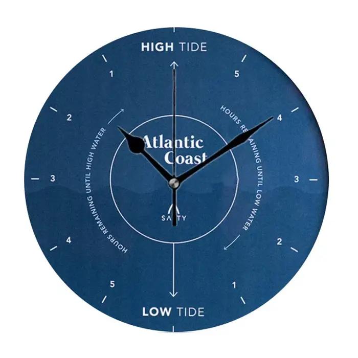 Horloges murales décoratives rustiques Beach Ocean Tide Time