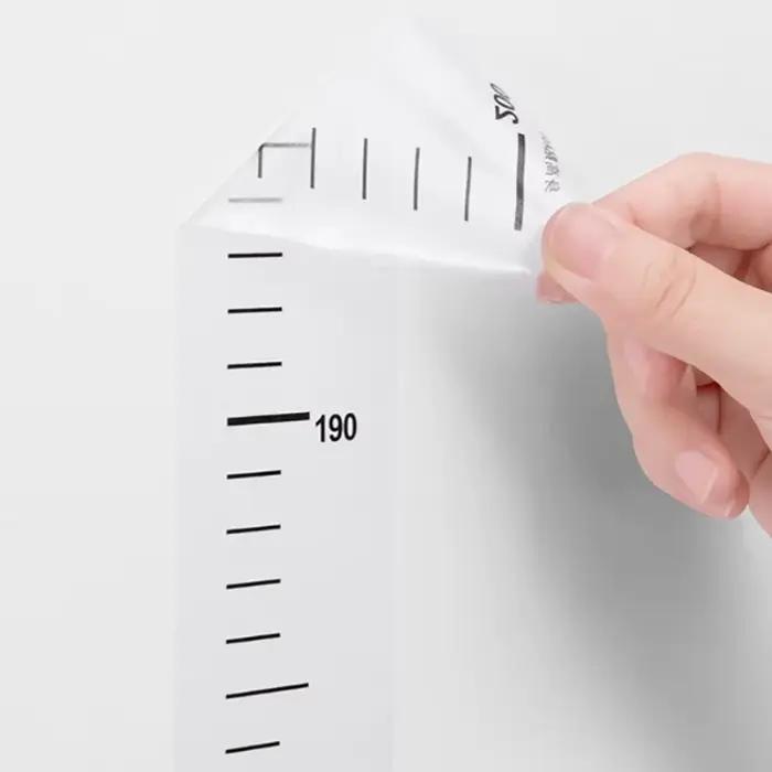 Autocollant de décoration murale mesure de hauteur – Autocollant d'enregistrement de croissance des enfants pour murs de chambre à coucher
