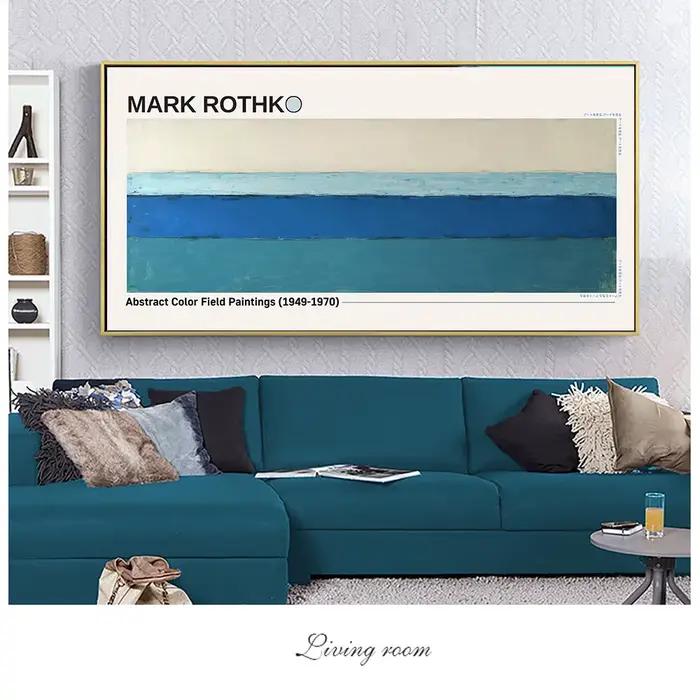 Mark Rothko – peinture sur toile de champ de couleurs abstraites