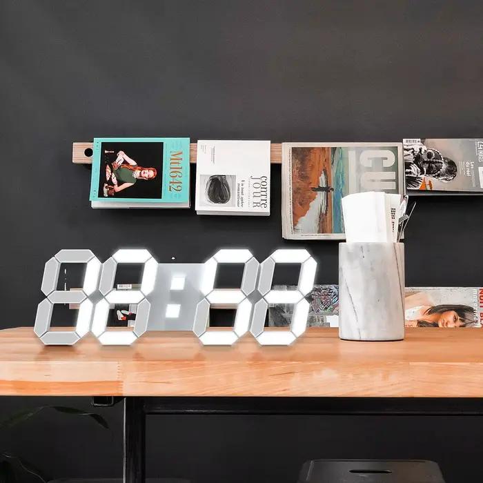 Horloge numérique LED 3D