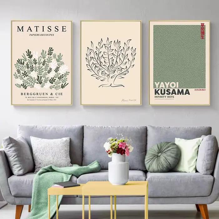 Matisse Marché aux Fleurs Mur Art Picasso Sueur Affiche Impression Abstrait Nordique Salon Maison Peinture Décorative