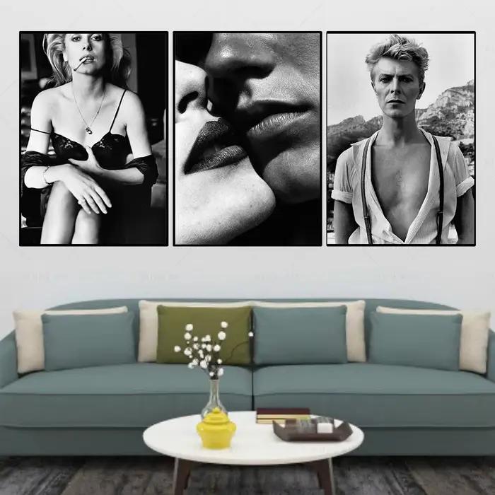 Affiche de mode en noir et blanc pour la décoration de la maison