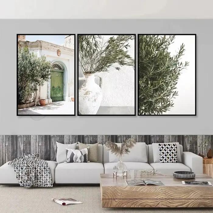Affiches d'architecture espagnoles et d'italie Puglia