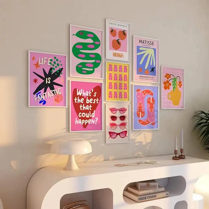 Ensemble d'affiches maximales à la mode