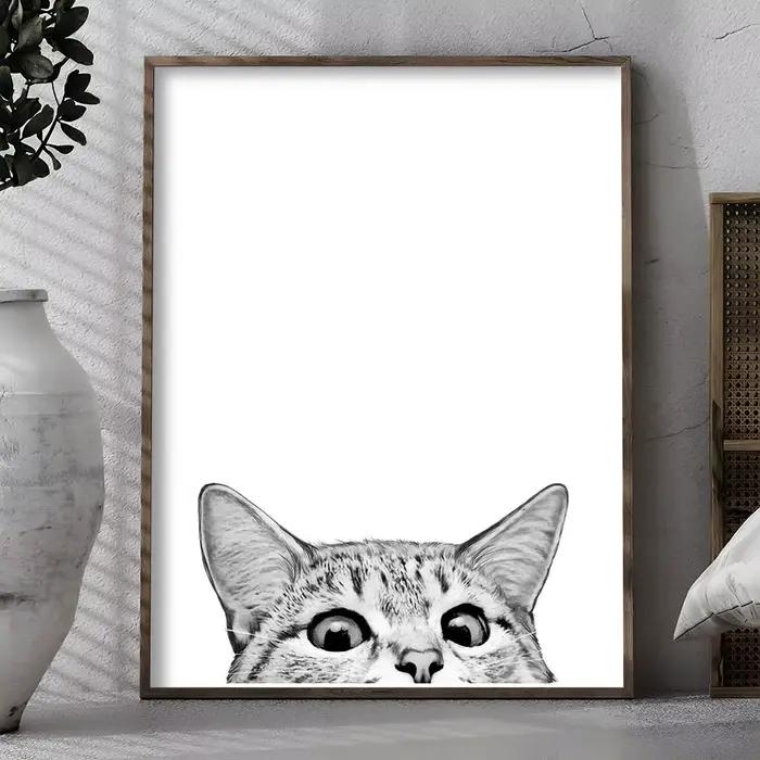 Peinture d'animaux chat chien mignon