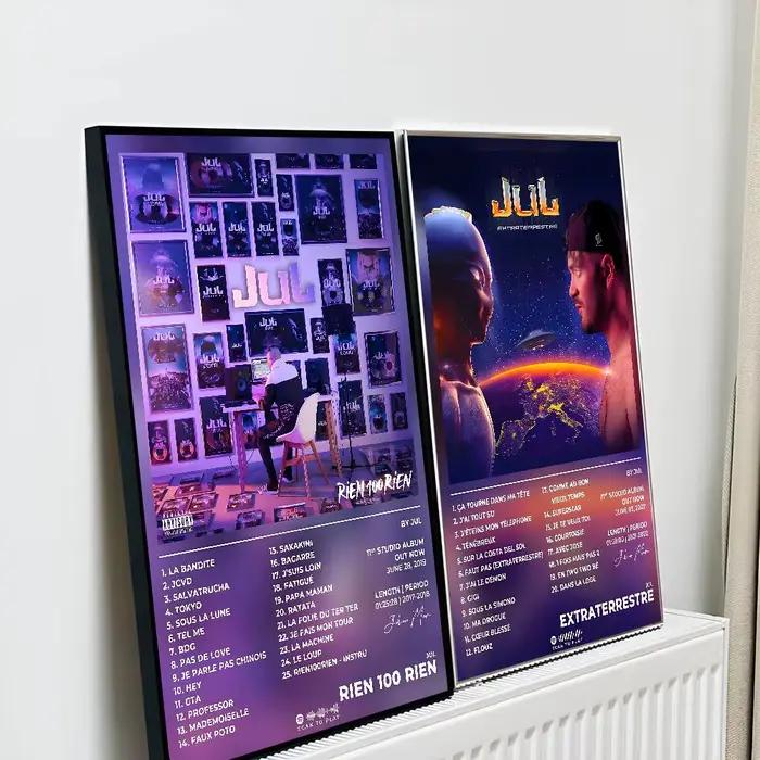 Rappeur j-jul D & P A Vie affiche galerie imprime auto-adhésif décor à la maison décoration Stickers muraux salon autocollant S