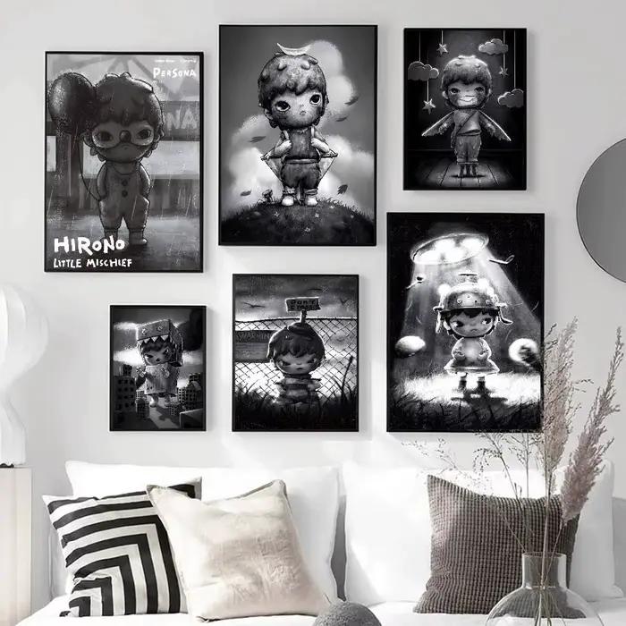 Affiches vintage classiques de dessins animés H-HIRONOS