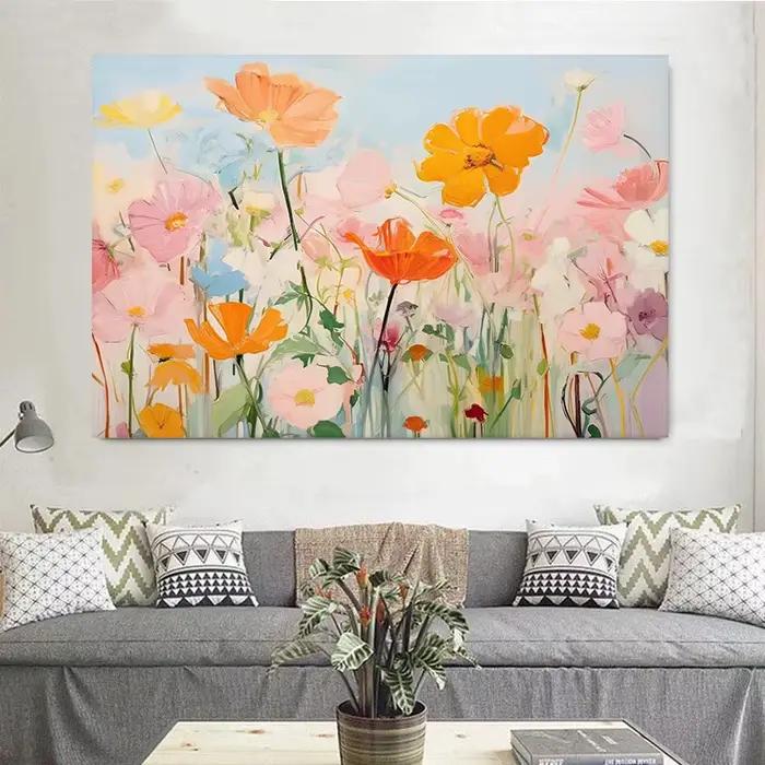 Printemps académie vent plante fleurs marguerites tulipe papillon abeilles rétro affiche impressions toile peintures mur Art photos décor à la maison